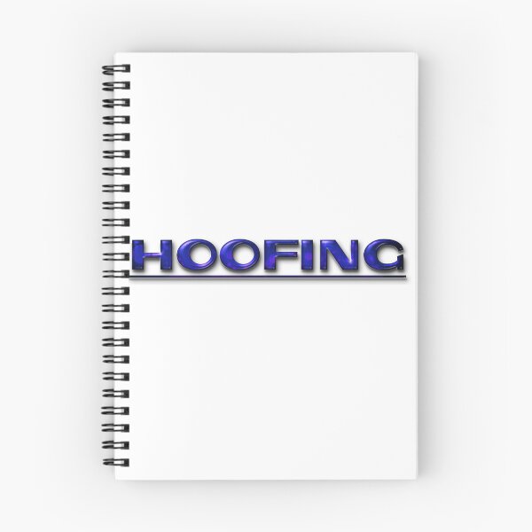 Item preview, Hoofing Blue Typography Design designed and sold by ZiAttaArt.