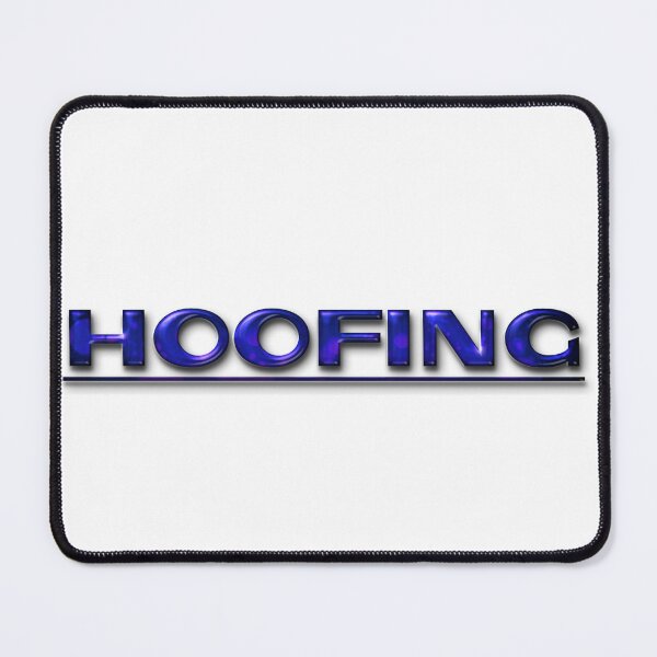 Item preview, Hoofing Blue Typography Design designed and sold by ZiAttaArt.