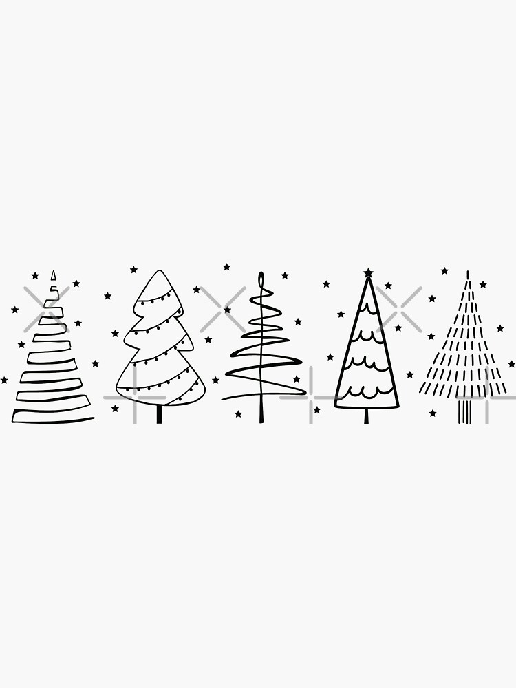 "Modern Christmas 2023 Cute Minimalist Christmas Trees 2023