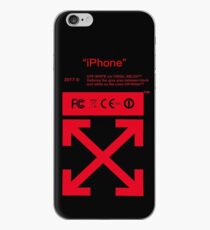 Vinilo o funda para iPhone Rojo apagado blanco