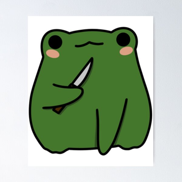 Frog With Knife Posters for Sale