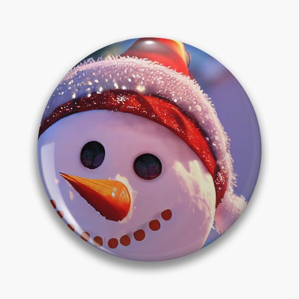 Item preview, A cute snowman wearing a read and white striped hat and scarf designed and sold by MimozaStudio.