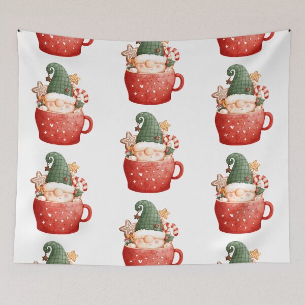 Item preview, Christmas Gnome Santa Claus Retro Design designed and sold by ivaostrogonac.