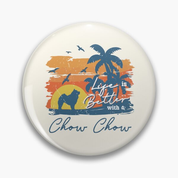 Item preview, Life is Better With Chow Chow Beach Sunset Retro Vintage designed and sold by rafaeltto.
