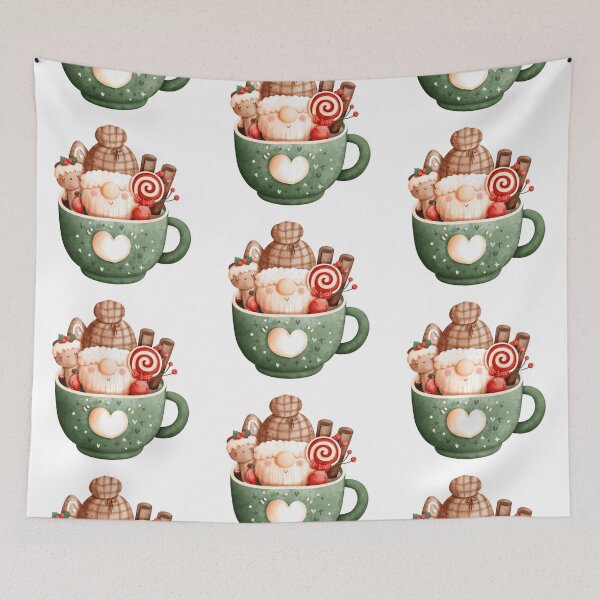 Item preview, Christmas Gnome Santa Claus Retro Design designed and sold by ivaostrogonac.