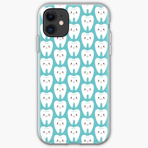 Cute little molar teeth iPhone Soft Case