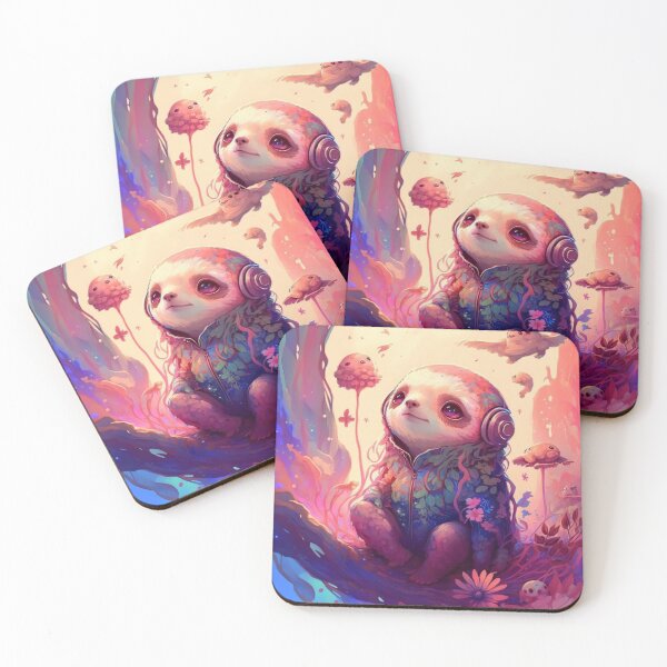 Item preview, Cute kawaii rockstar Sloth designed and sold by ST0N3ZY.