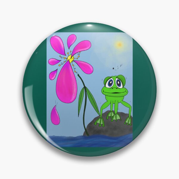 Item preview, Rock Frog Freaky Flower      designed and sold by Pinkydesigned.