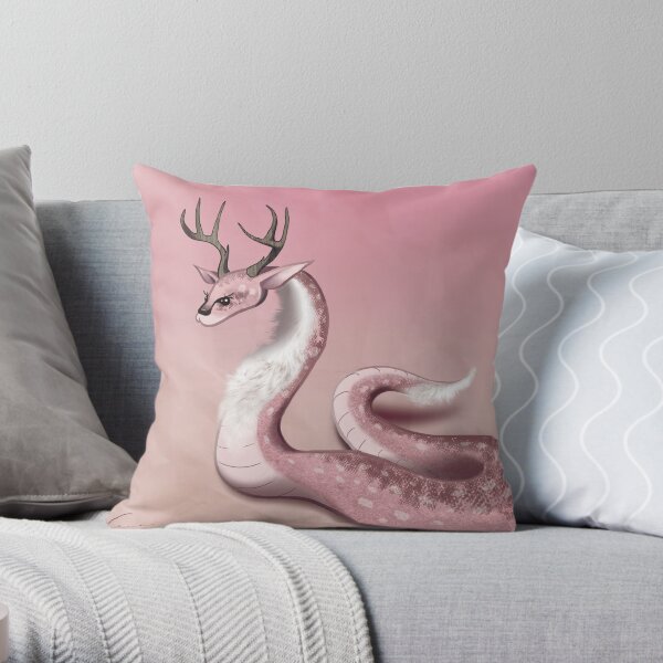 The Deersnek - Chimera Art Throw Pillow