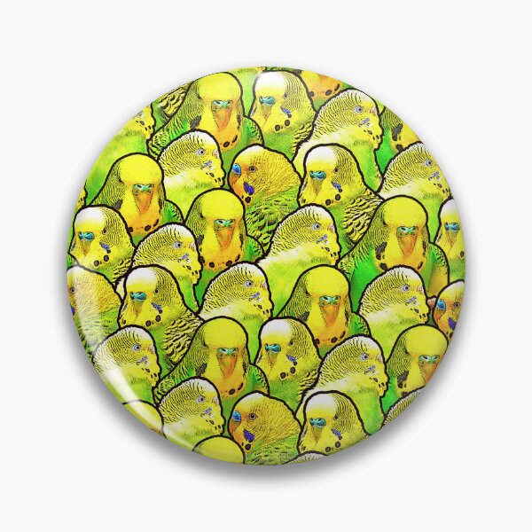 Item preview, Budgie Faces Funny Pattern designed and sold by Alienphysique.