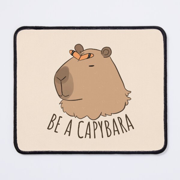 Item preview, Cute Capybara with a butterfly- be a capybara designed and sold by Yarafantasyart.