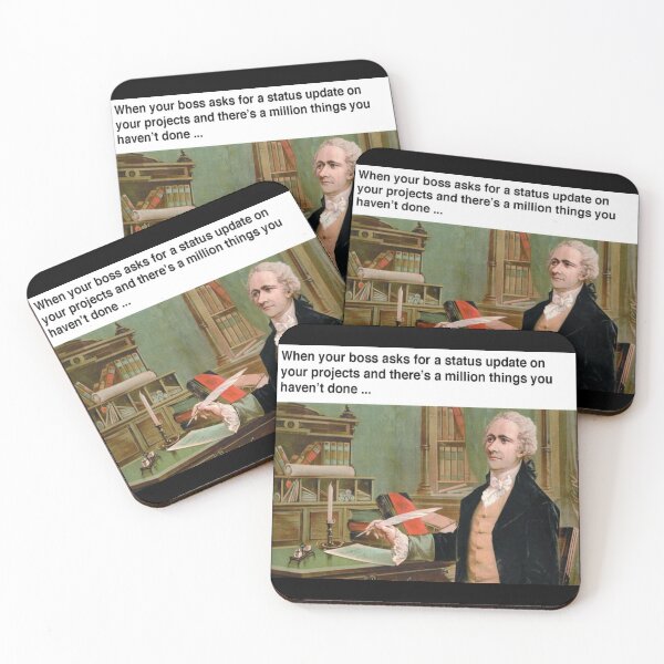 Item preview, When your boss asks for status update - Thanksgiving, Christmas And Birthday Party Gift Ideas for Classic Memes Lovers and Fans designed and sold by Memeing Everything.