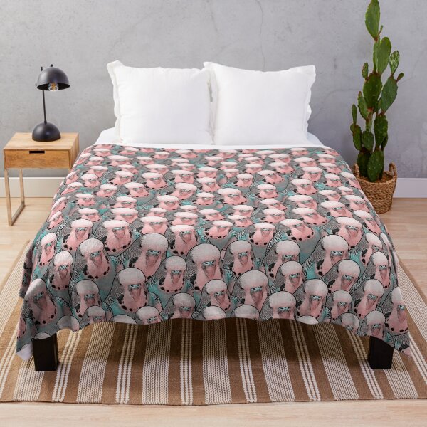 Item preview, Love Pink English Budgie Crowd Pattern designed and sold by Alienphysique.
