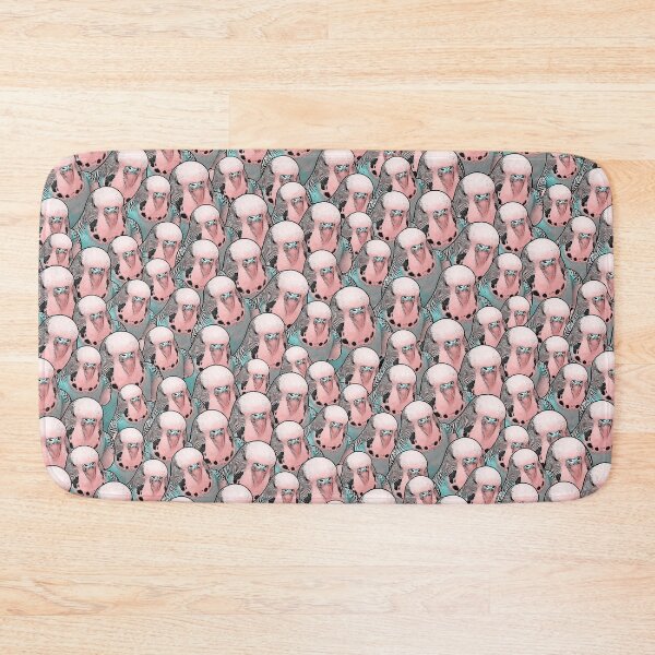 Item preview, Love Pink English Budgie Crowd Pattern designed and sold by Alienphysique.