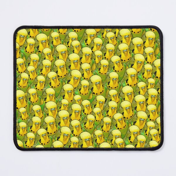 Item preview, Yellow Budgie Crowd Funny Pattern designed and sold by Alienphysique.