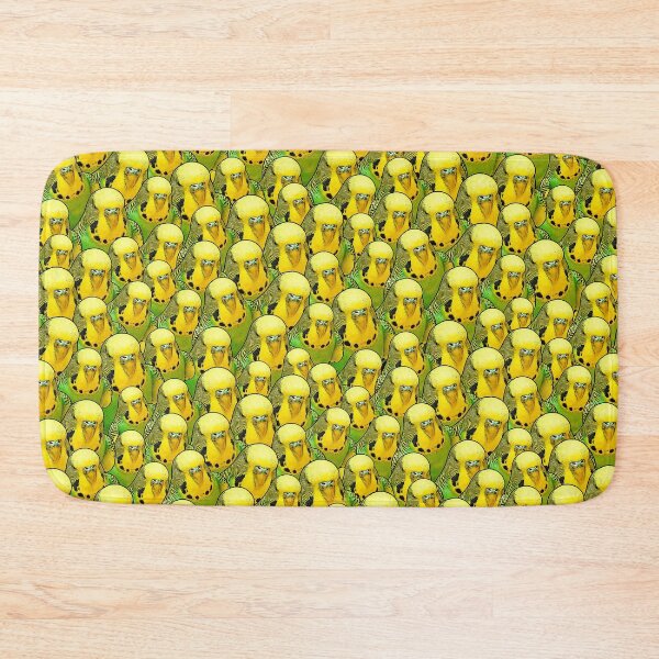 Item preview, Yellow Budgie Crowd Funny Pattern designed and sold by Alienphysique.