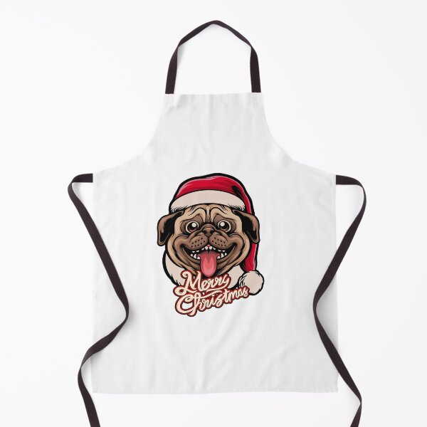 Item preview, Adorable Santa Claus Pug Cute Sticker Design T-Shirt Hoodie designed and sold by ivaostrogonac.
