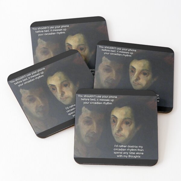 Item preview, You Shouldn't use phone before bed, it messes up your circadian rhythm - Thanksgiving, Christmas And Birthday Party Gift Ideas for Classic Memes Lovers and Fans designed and sold by Memeing Everything.