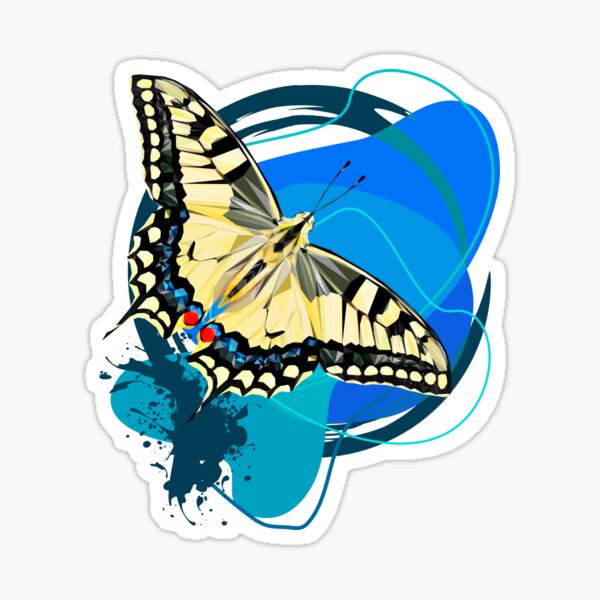 "White butterfly" Sticker for Sale by rafaellima88 Redbubble