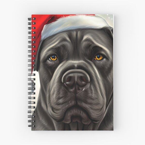 Item preview, Christmas Cane Corso Wearing A Santa Hat designed and sold by ZenEverAI.