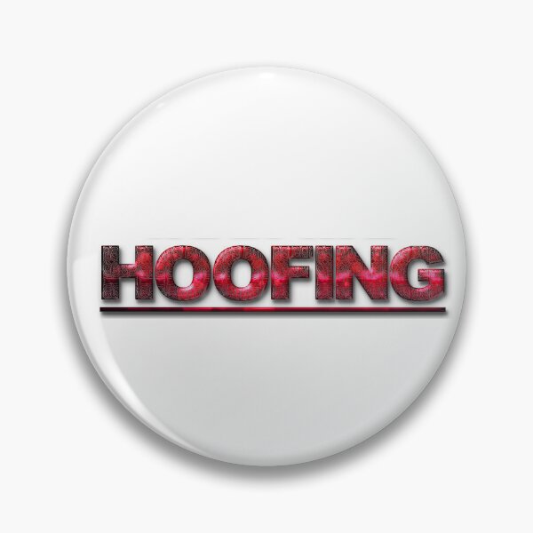 Item preview, Hoofing Red Typography Design designed and sold by ZiAttaArt.