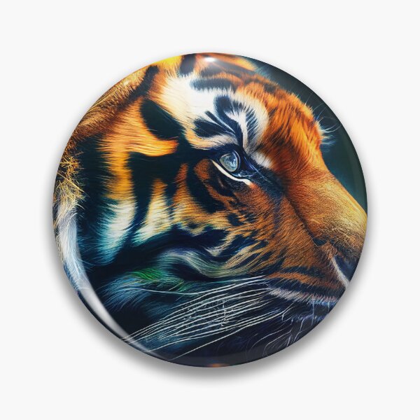 Item preview, Colourful Tiger - Contemporary Digital Art designed and sold by marcogolfo.