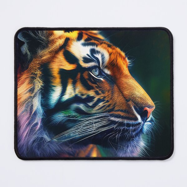 Item preview, Colourful Tiger - Contemporary Digital Art designed and sold by marcogolfo.