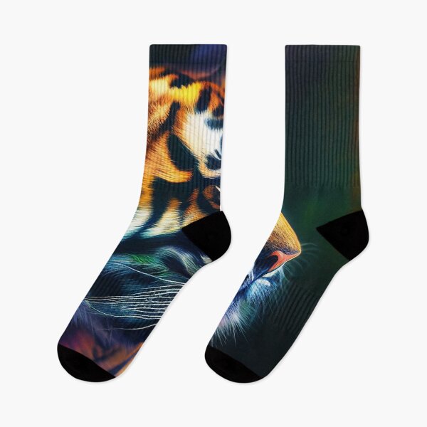 Item preview, Colourful Tiger - Contemporary Digital Art designed and sold by marcogolfo.
