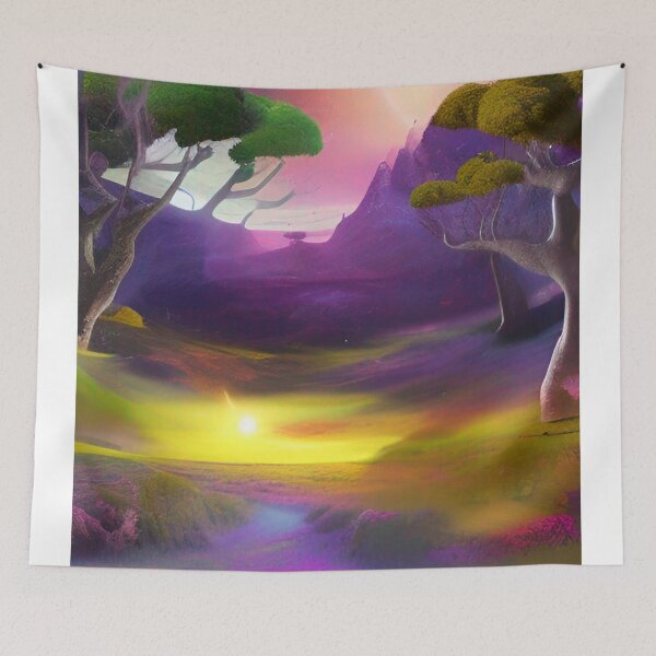 Item preview, Gorgeous Land With The Moon designed and sold by VitalDesigner.
