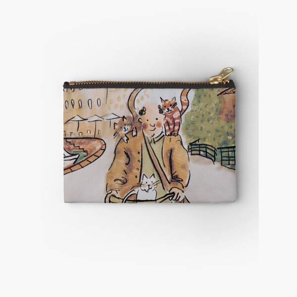 Item preview, Man riding on a bicycle with his cats designed and sold by Lemady.