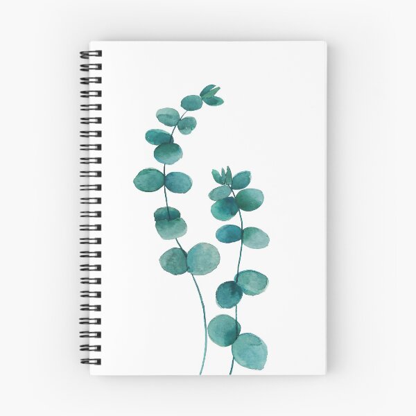 Item preview, hand painted eucalyptus leaf watercolor  designed and sold by ColorandColor.