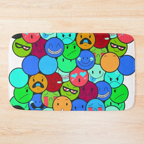 Item preview, Cute Emoji Faces | Happy Face | Angy Face - C2 designed and sold by Art-by-Geoff.