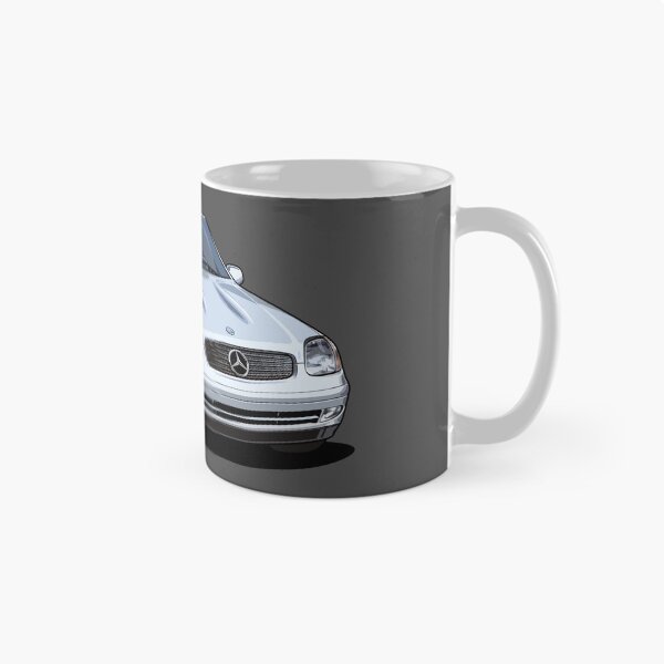 Item preview, Artwork German roadster Illustration Artwork SLK Mercedes R170 Silver youngtimer future classic  designed and sold by SketchNinja.
