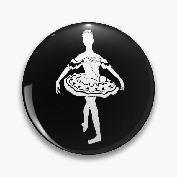 Item preview, El Cascanueces Sugar Plum Fairy Bailarina Silueta Blanco designed and sold by Claudia McBain.