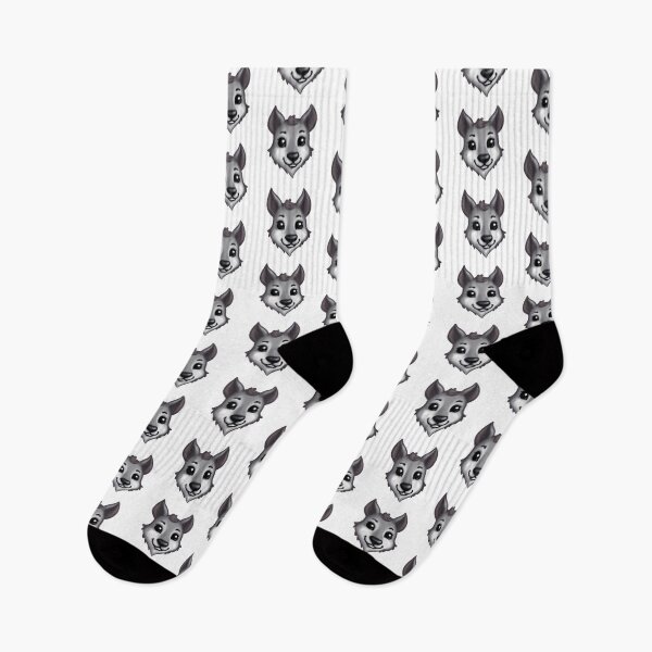 Item preview, Cute Wolf Drawing designed and sold by WeHeartAnimals.