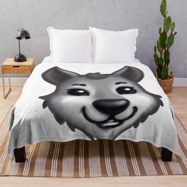 Item preview, Cute Wolf Drawing designed and sold by WeHeartAnimals.