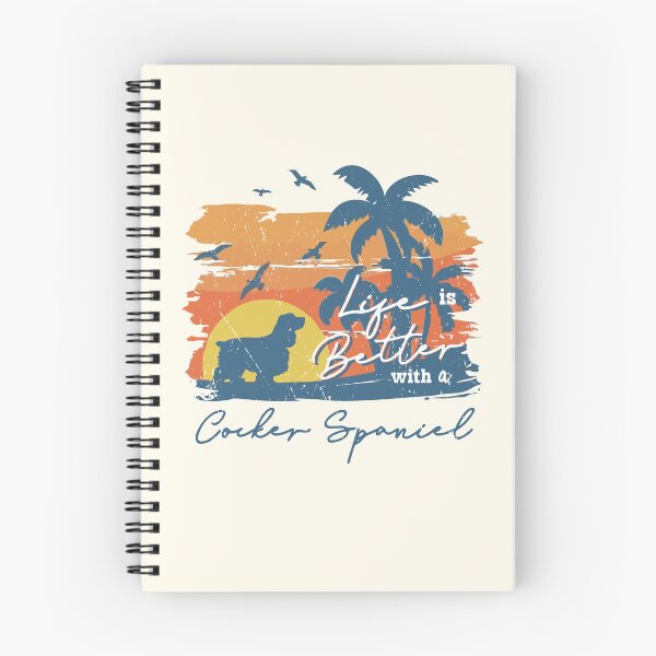 Item preview, Life is Better With Cocker Spaniel Beach Sunset Retro Vintage designed and sold by rafaeltto.
