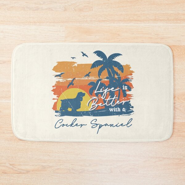 Item preview, Life is Better With Cocker Spaniel Beach Sunset Retro Vintage designed and sold by rafaeltto.