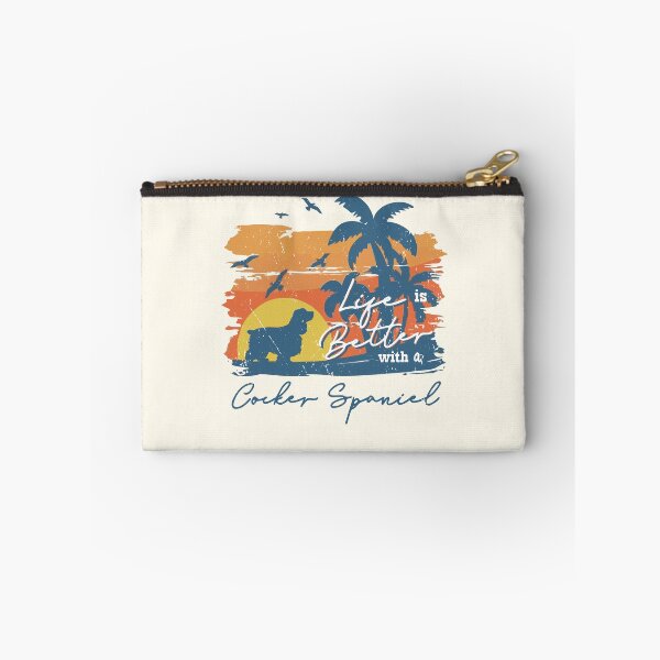 Item preview, Life is Better With Cocker Spaniel Beach Sunset Retro Vintage designed and sold by rafaeltto.