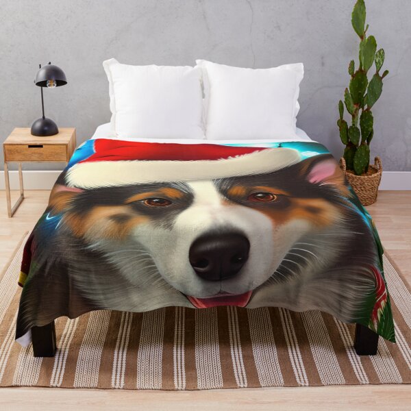 Item preview, Christmas Cardigan Welsh Corgi Wearing A Santa Hat designed and sold by ZenEverAI.