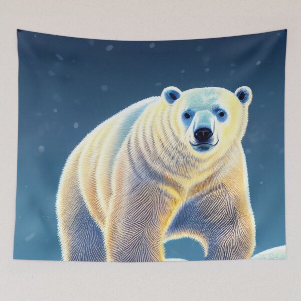 Item preview, Portrait of a Polar Bear designed and sold by MimozaStudio.