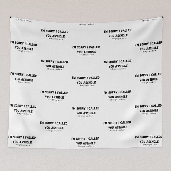 Item preview, I'm Sorry I called you asshole I thought you Already knew T-shirt designed and sold by Nerdygirlteez.