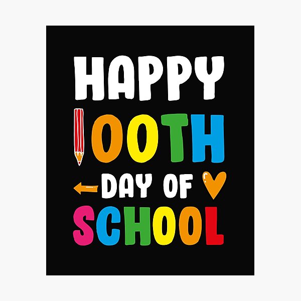 Item preview, happy 100th day of school designed and sold by RaselStyleHub.