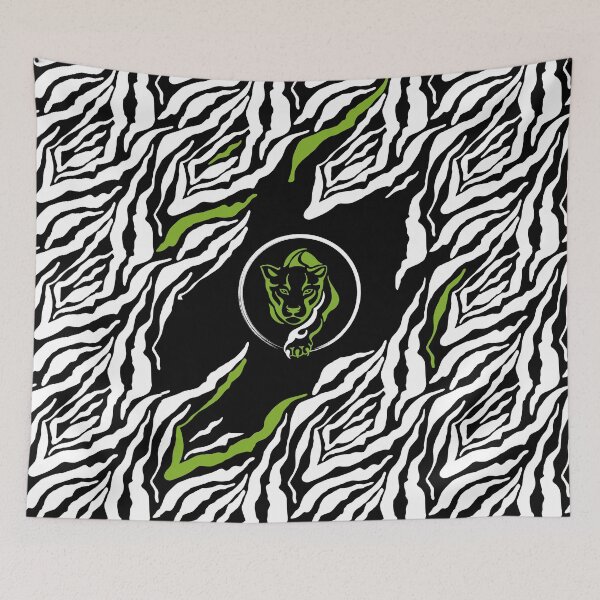 Item preview, GOWILD Seamless Zebra-Panther / Cougar Design Variant - black designed and sold by GOWILDstyle.