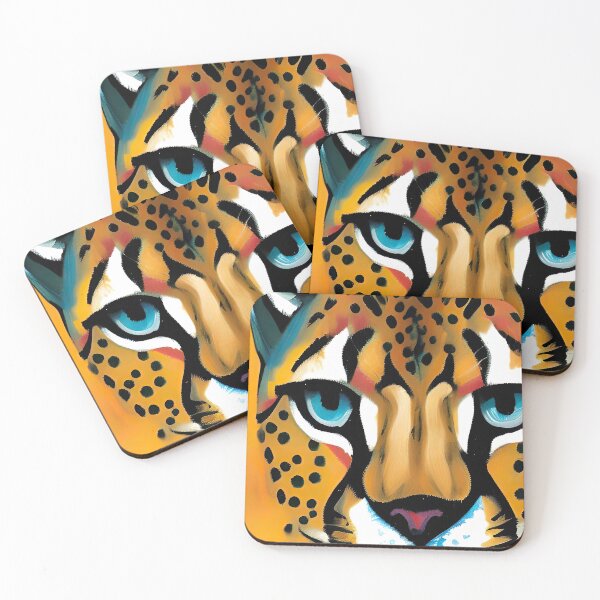 Item preview, Cheetah Portrait Painting designed and sold by cozyspirit.