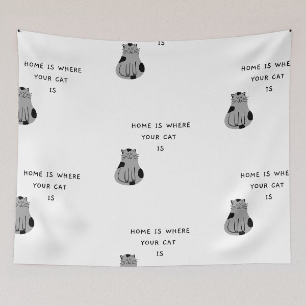 Item preview, Home is where your cat is designed and sold by CakmakShop.
