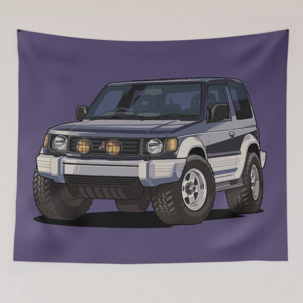 Item preview, Illustration Mitsubishi Pajero 4x4 SUV OFFROAD - Artwork - icon 90s designed and sold by SketchNinja.