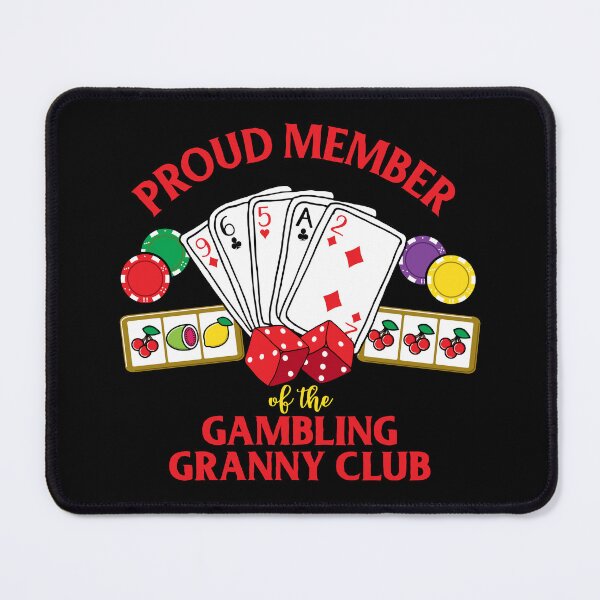 Item preview, Funny Gambling Casino Granny Club designed and sold by HotHibiscus.