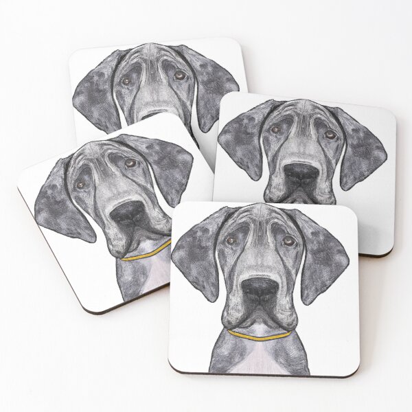 Item preview, Cute Great Dane Drawing designed and sold by WeHeartAnimals.