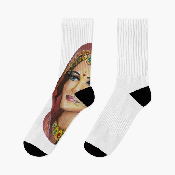 Item preview, Painting of a beautiful Indian woman designed and sold by Sticker-Palace-.